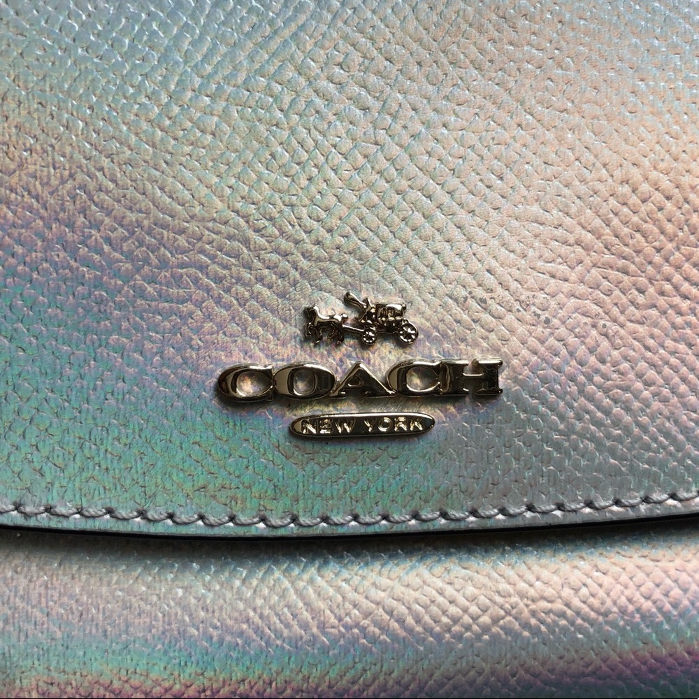 Ultra Rare Coach Iridescent Hologram Holographic Wallet EUC - Picture 5 of 11